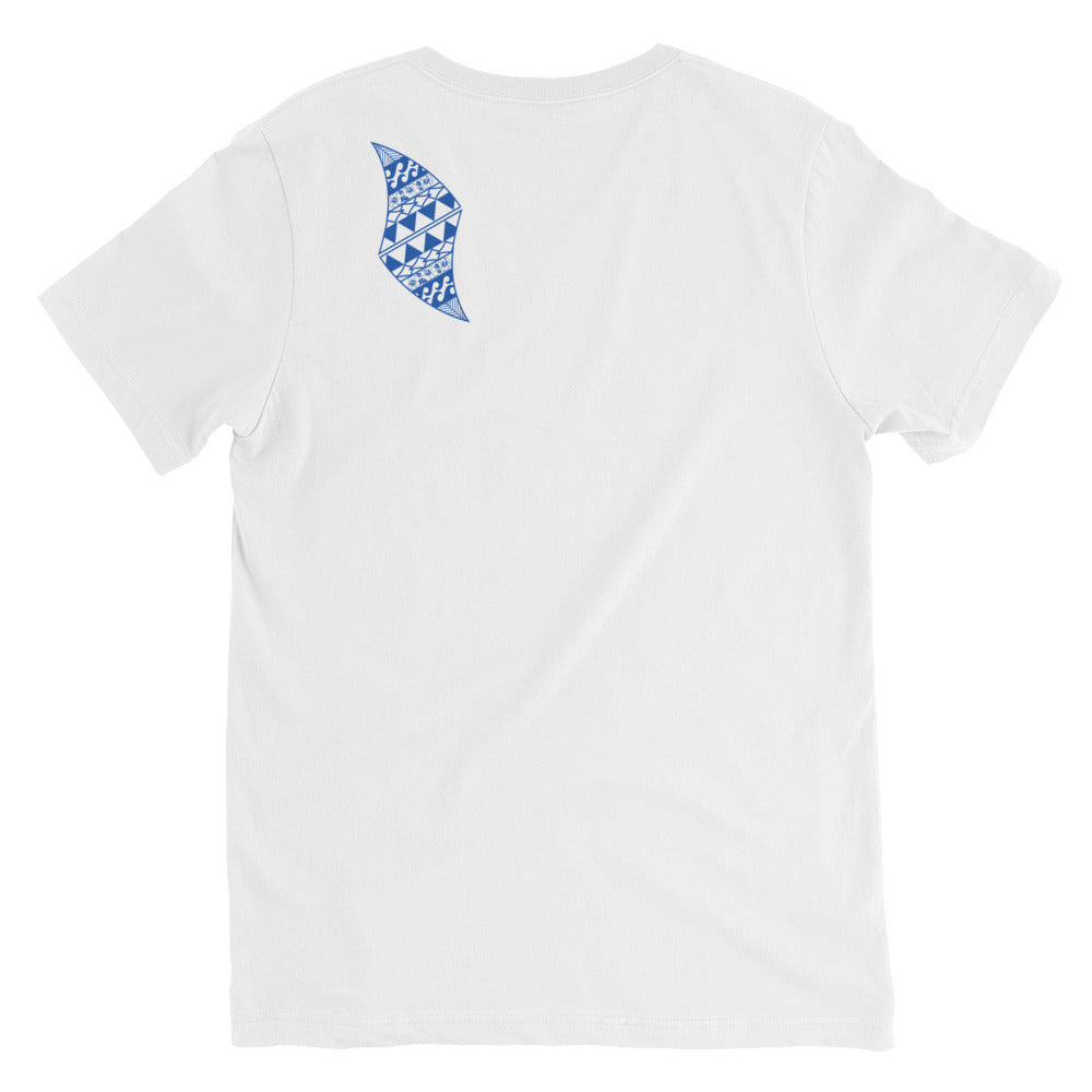 Tribal Shark Short Sleeve V-Neck T-Shirt V-Neck T-shirt Pa'akai & Kukui