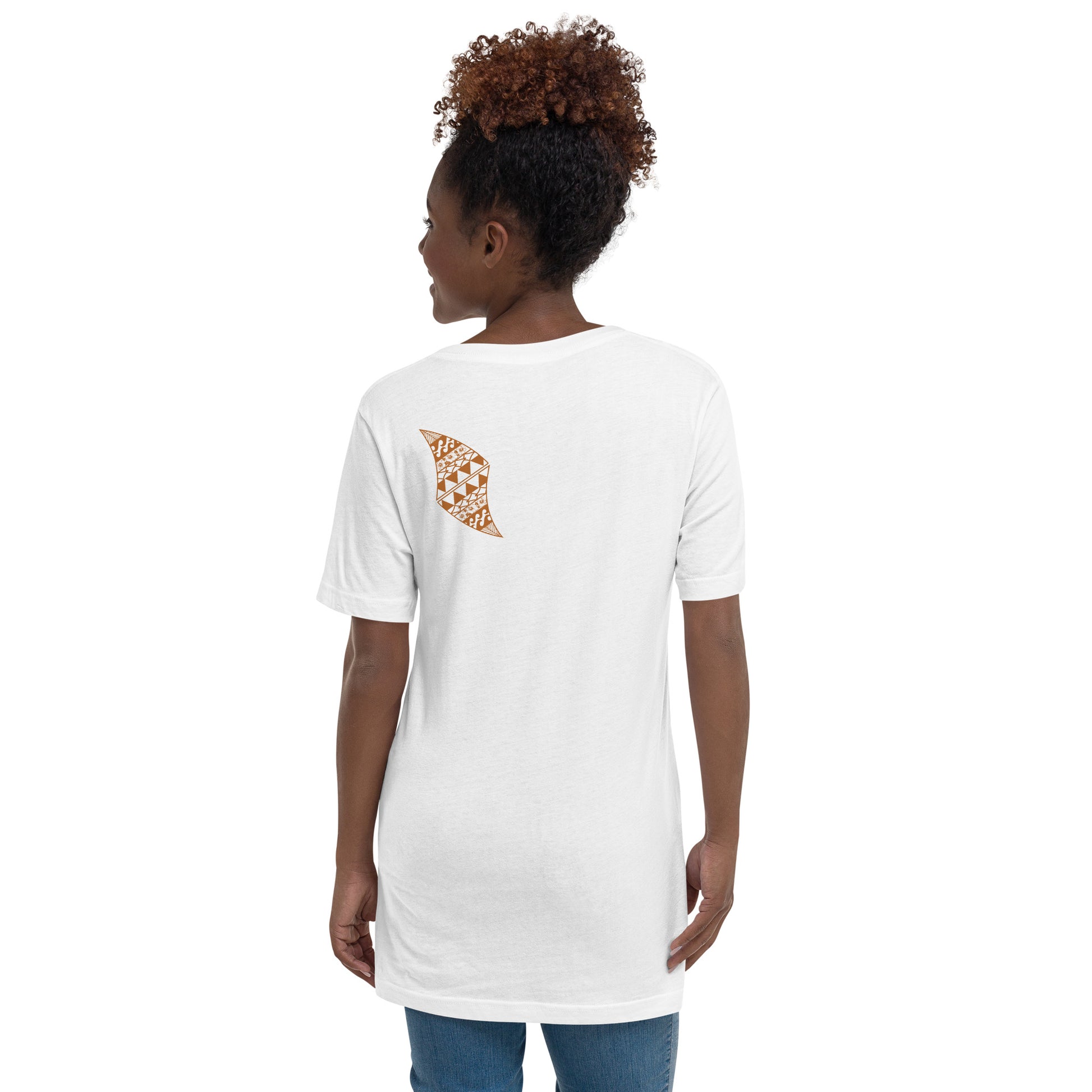 Hula Logo - Short Sleeve V-Neck T-Shirt V-Neck T-shirt Pa'akai & Kukui