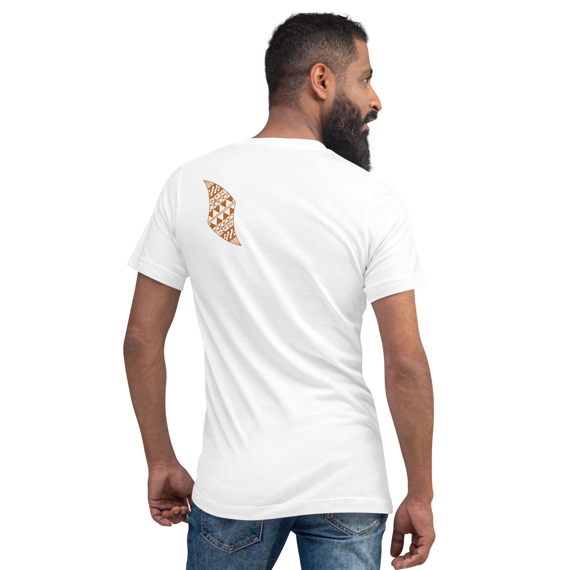 Hula Logo - Short Sleeve V-Neck T-Shirt V-Neck T-shirt Pa'akai & Kukui