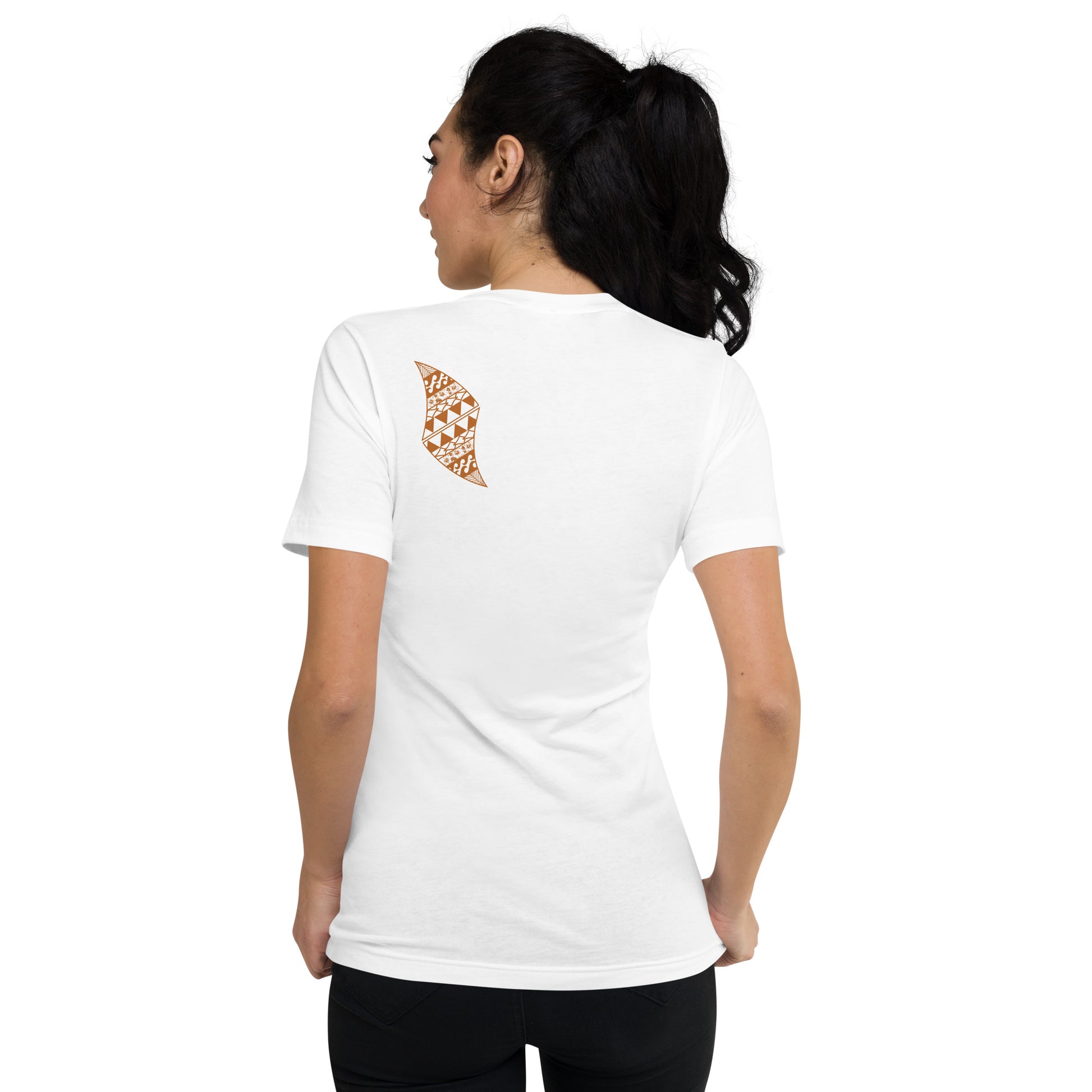 Hula Logo - Short Sleeve V-Neck T-Shirt V-Neck T-shirt Pa'akai & Kukui