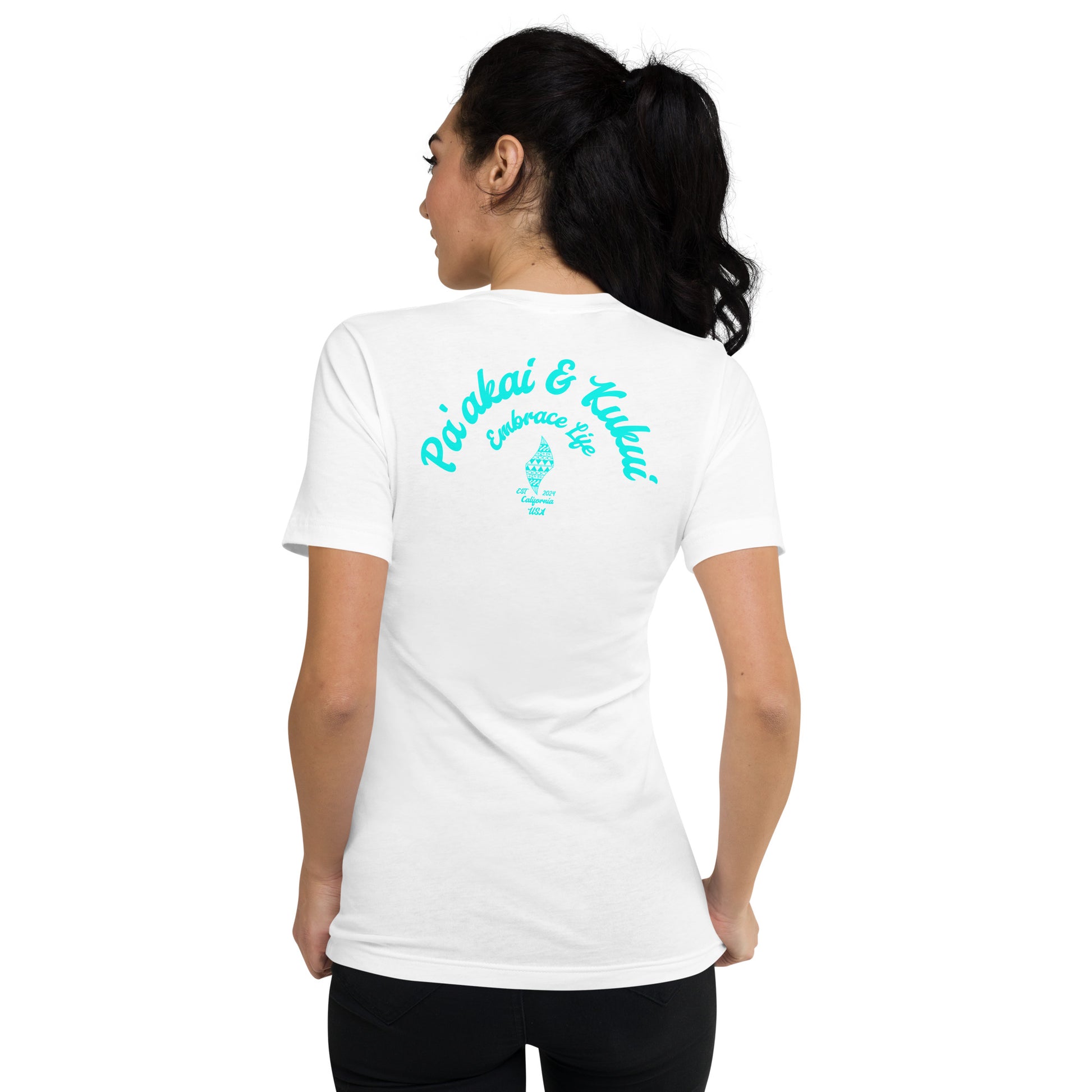 P&K Logo V-Neck T-Shirt V-Neck T-shirt Pa'akai & Kukui