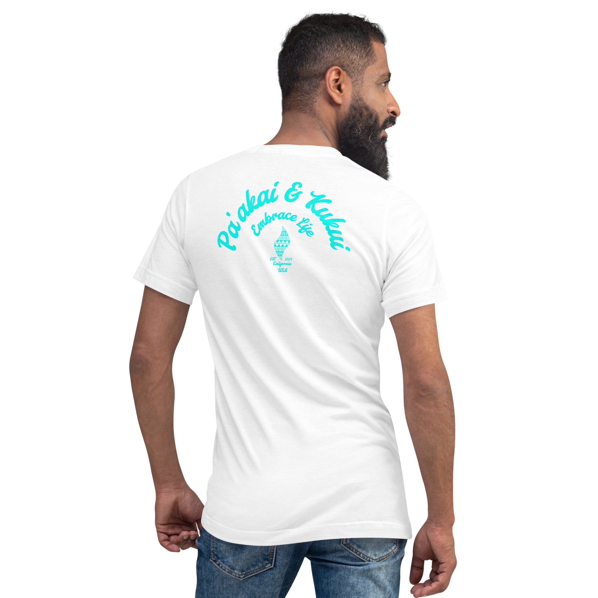 P&K Logo V-Neck T-Shirt V-Neck T-shirt Pa'akai & Kukui