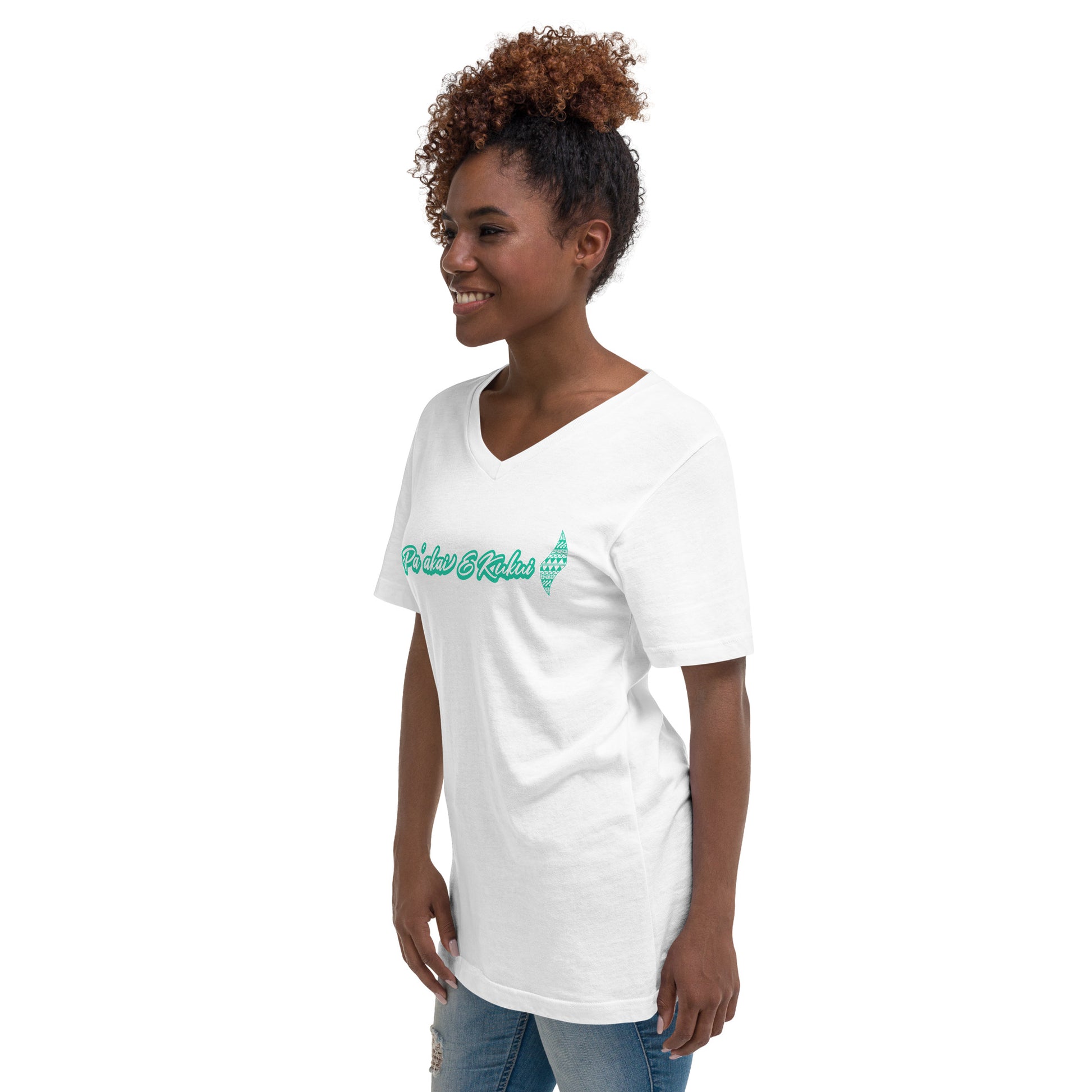 Embrace Life - Short Sleeve V-Neck T-Shirt V-Neck T-shirt Pa'akai & Kukui