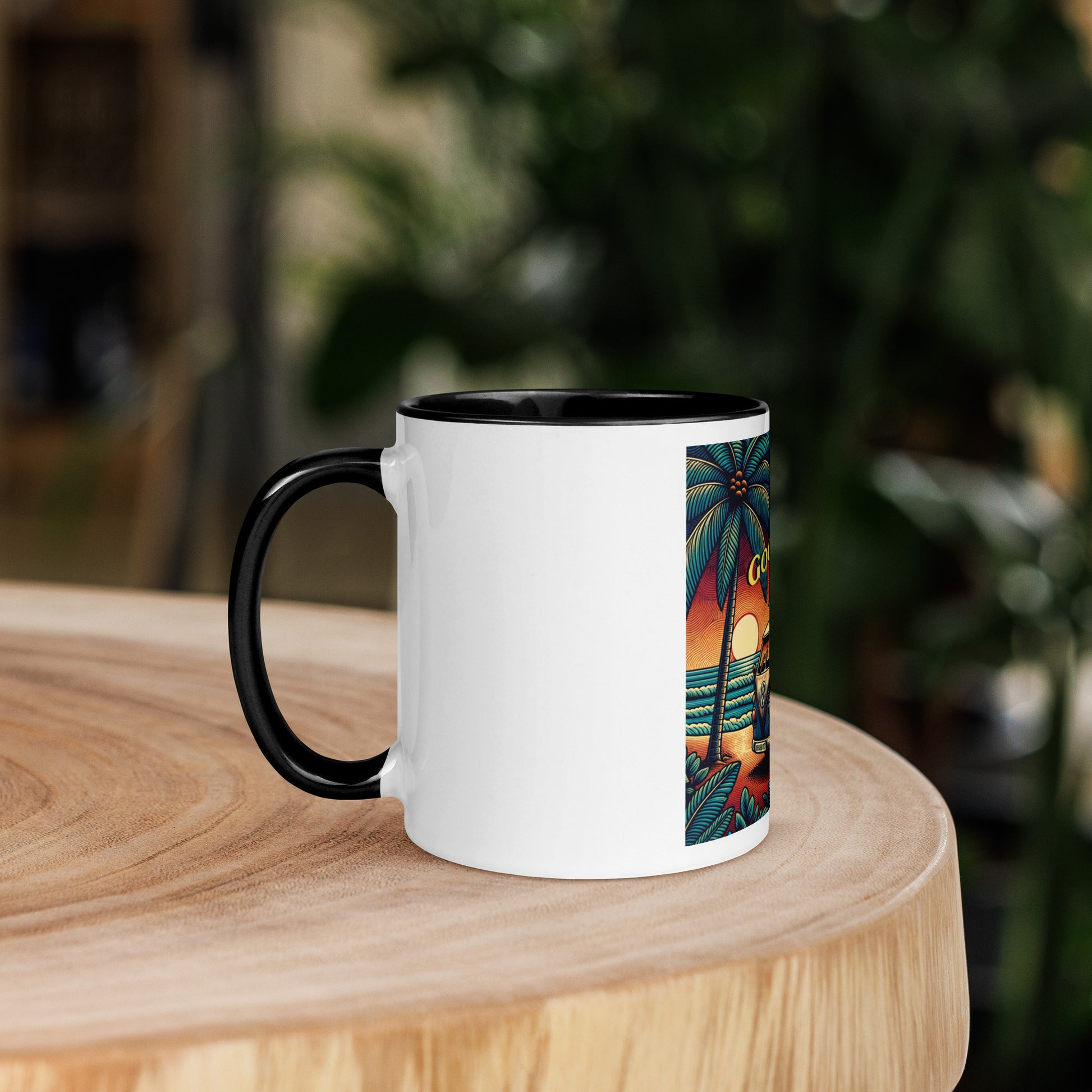 VW Good Vibes Mug with Color Inside Mug Pa'akai & Kukui