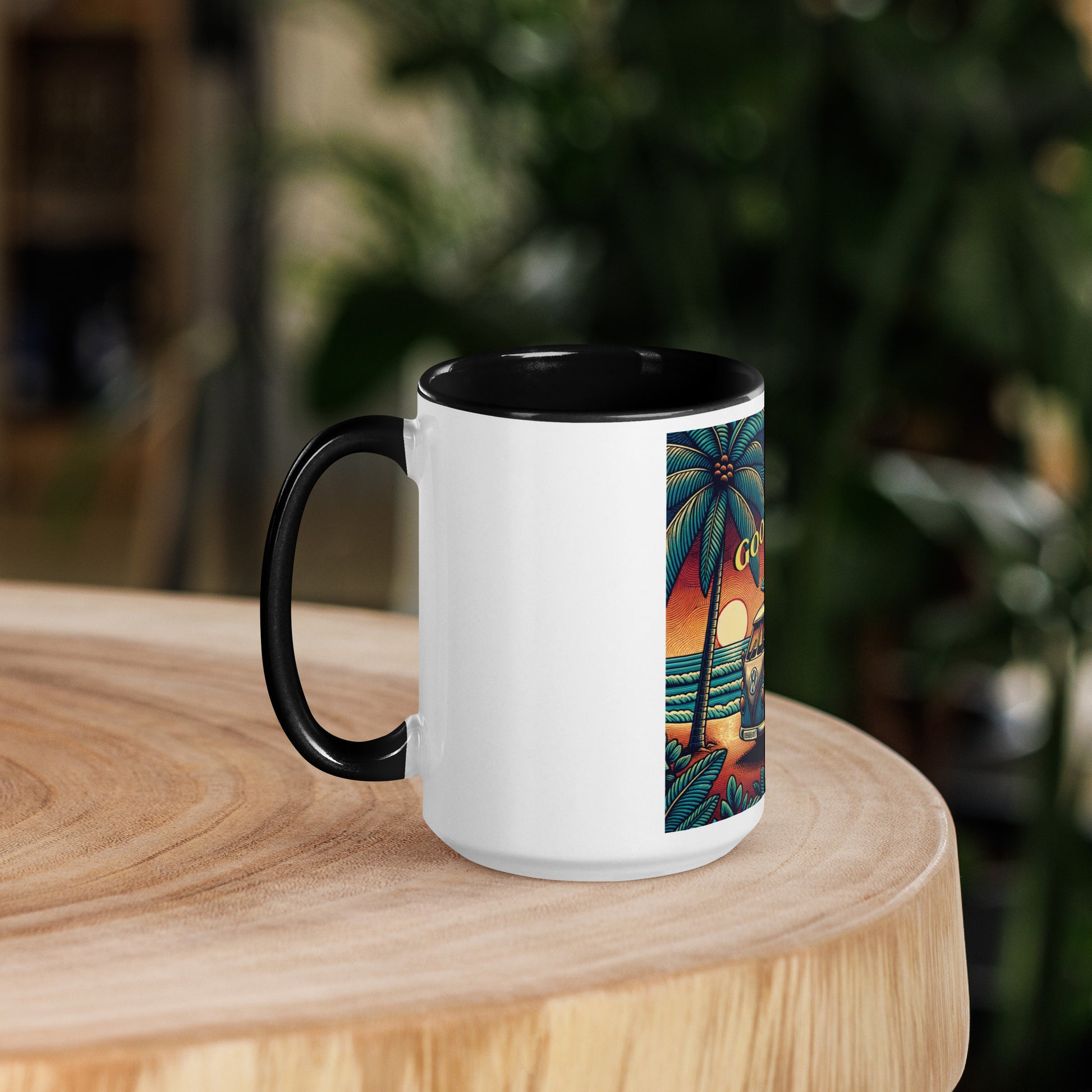 VW Good Vibes Mug with Color Inside Mug Pa'akai & Kukui