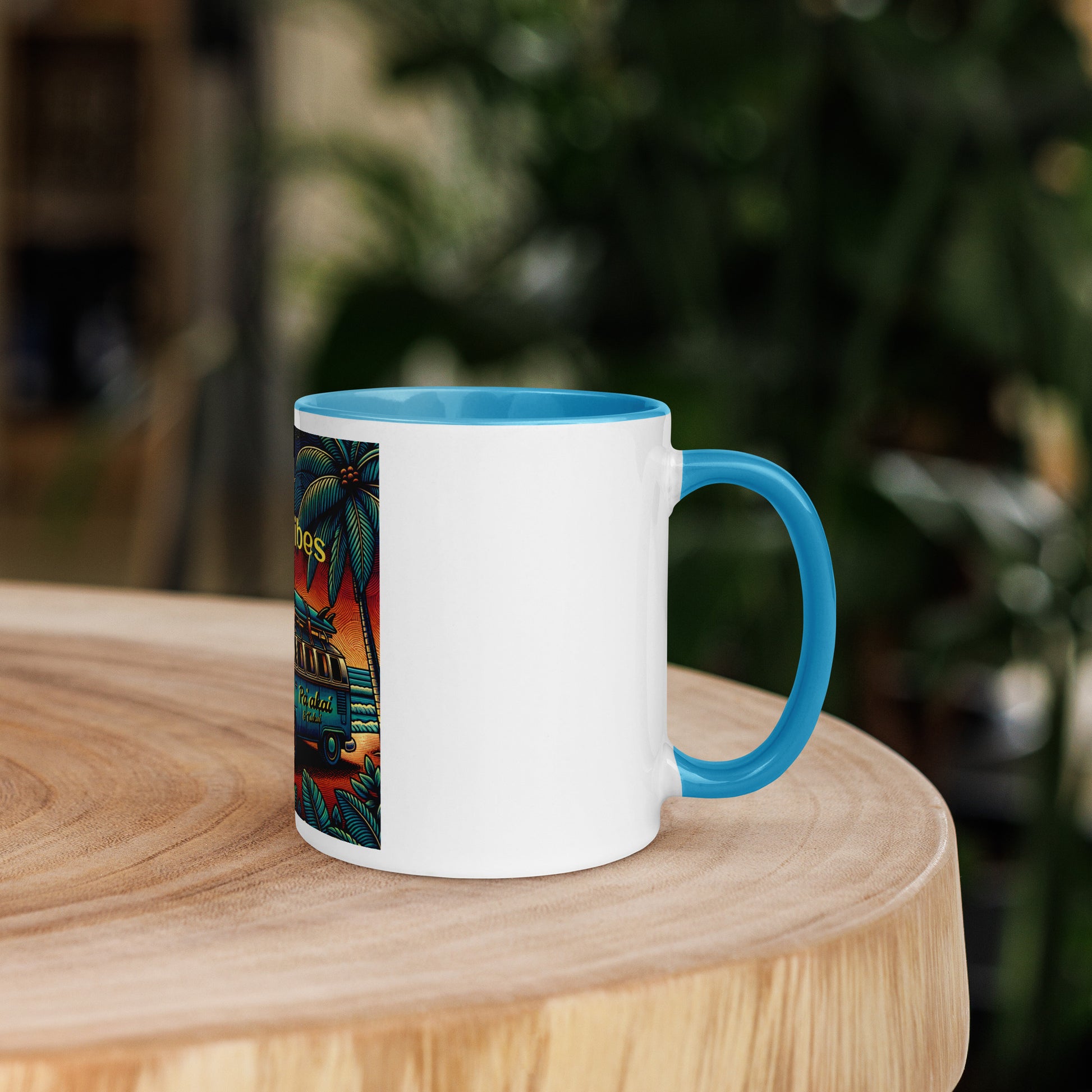 VW Good Vibes Mug with Color Inside Mug Pa'akai & Kukui