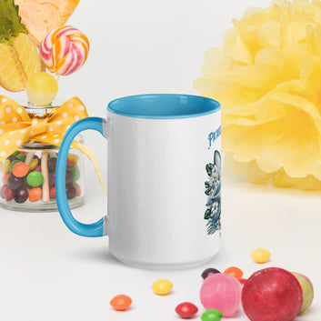Blue Sea Turtle Mug with Color Inside