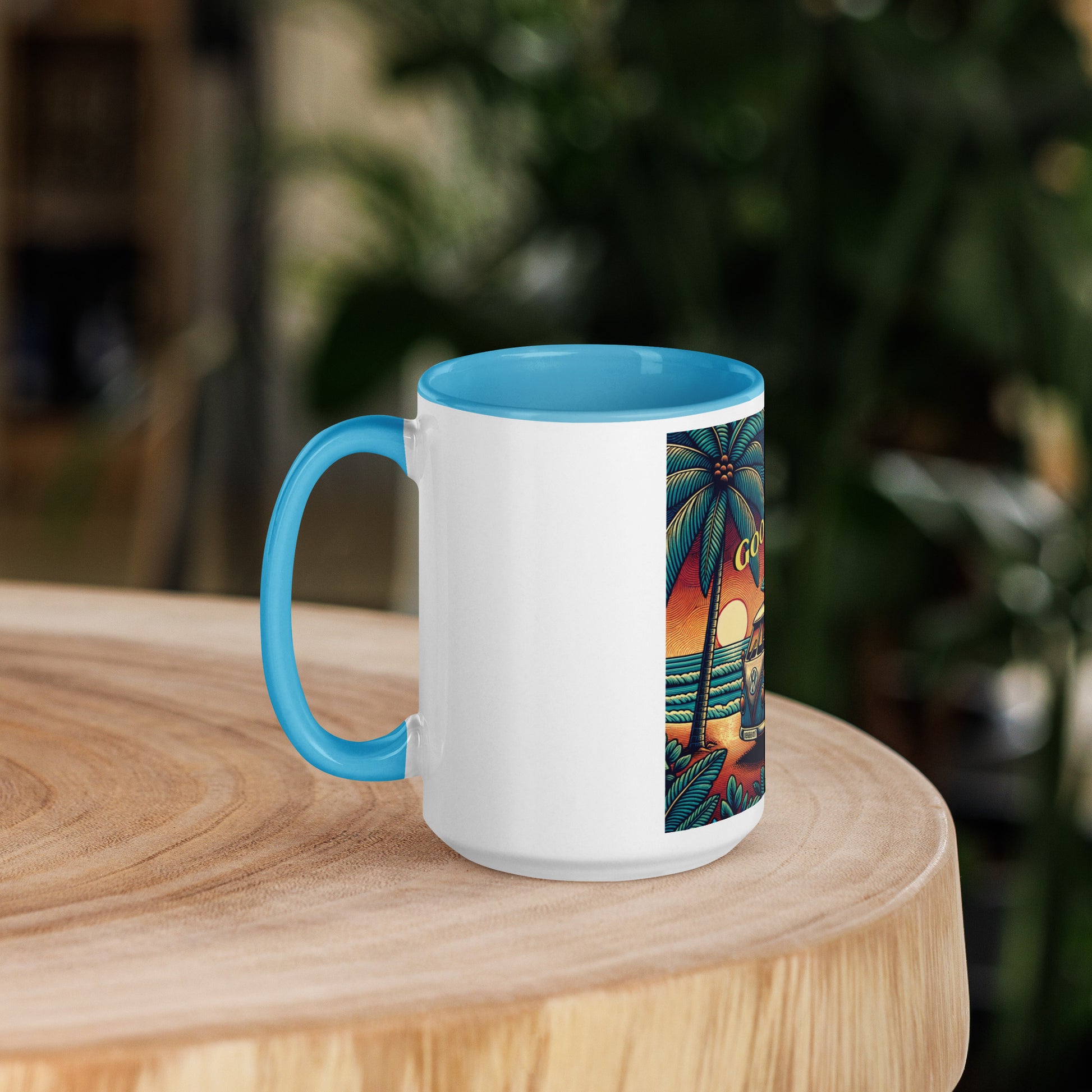 VW Good Vibes Mug with Color Inside Mug Pa'akai & Kukui