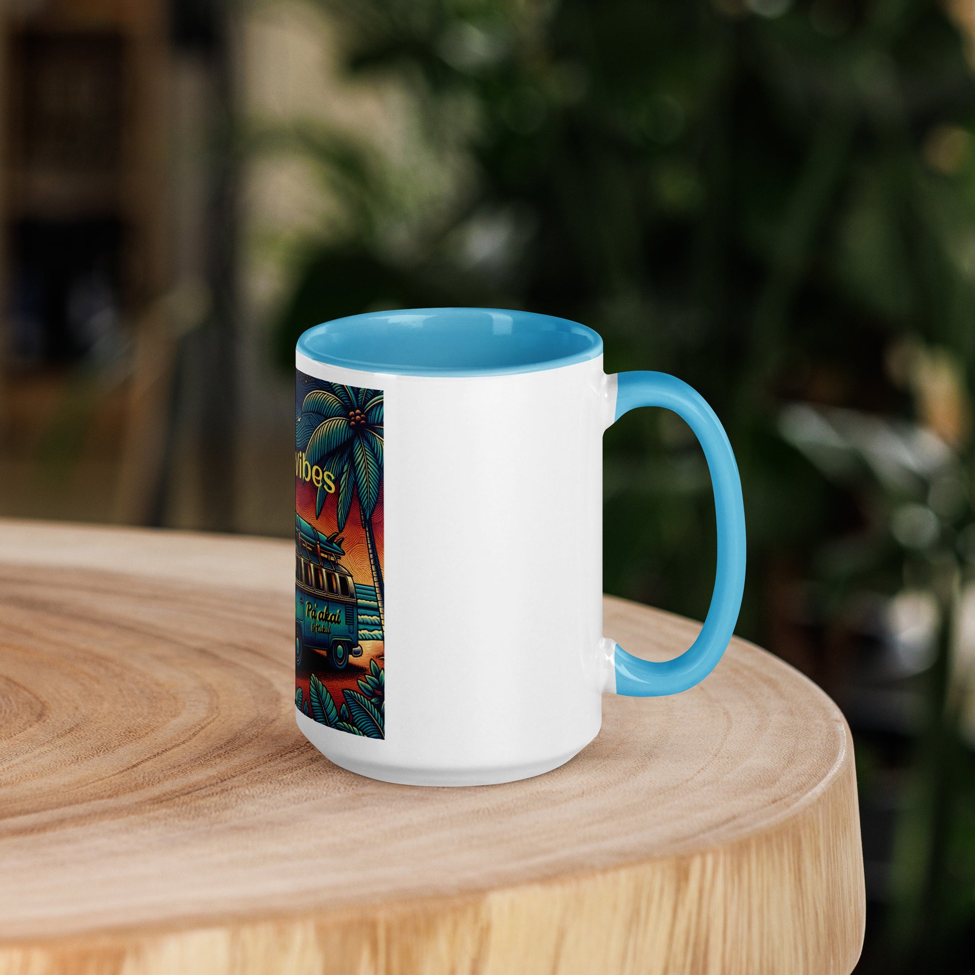 VW Good Vibes Mug with Color Inside Mug Pa'akai & Kukui