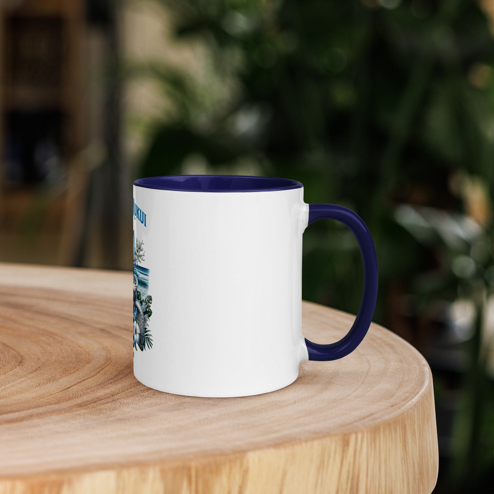 Blue Sea Turtle Mug with Color Inside Mug Pa'akai & Kukui