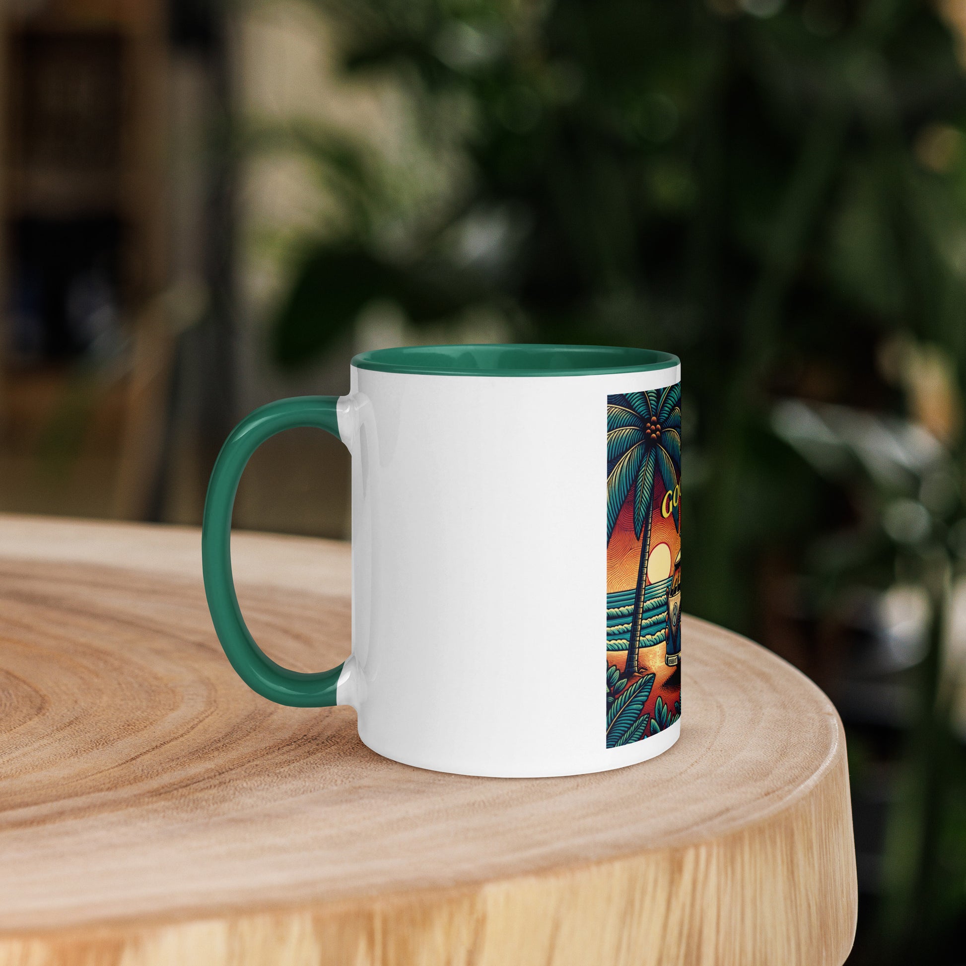VW Good Vibes Mug with Color Inside Mug Pa'akai & Kukui