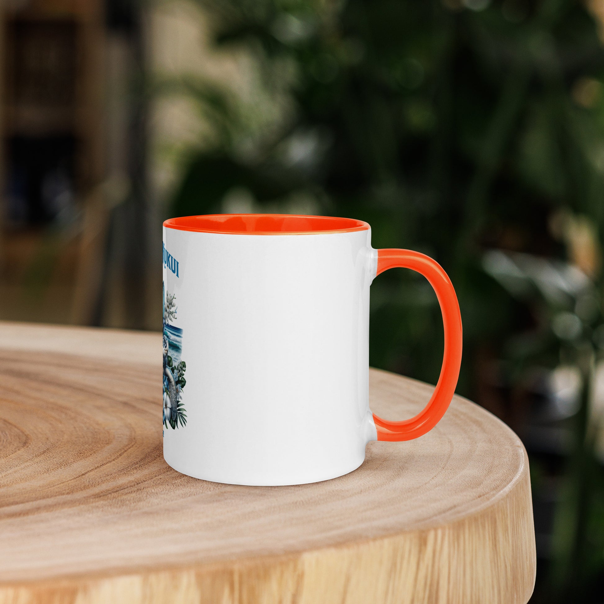 Blue Sea Turtle Mug with Color Inside Mug Pa'akai & Kukui
