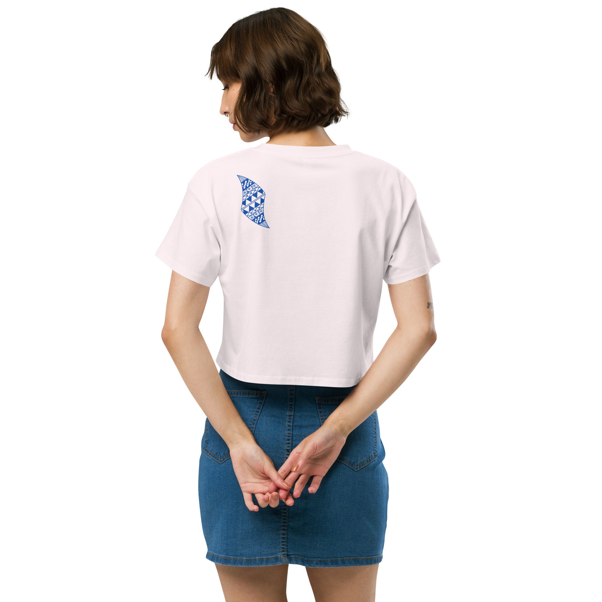 Aloha Vibes (Blue) Women’s crop top Crop Top Pa'akai & Kukui