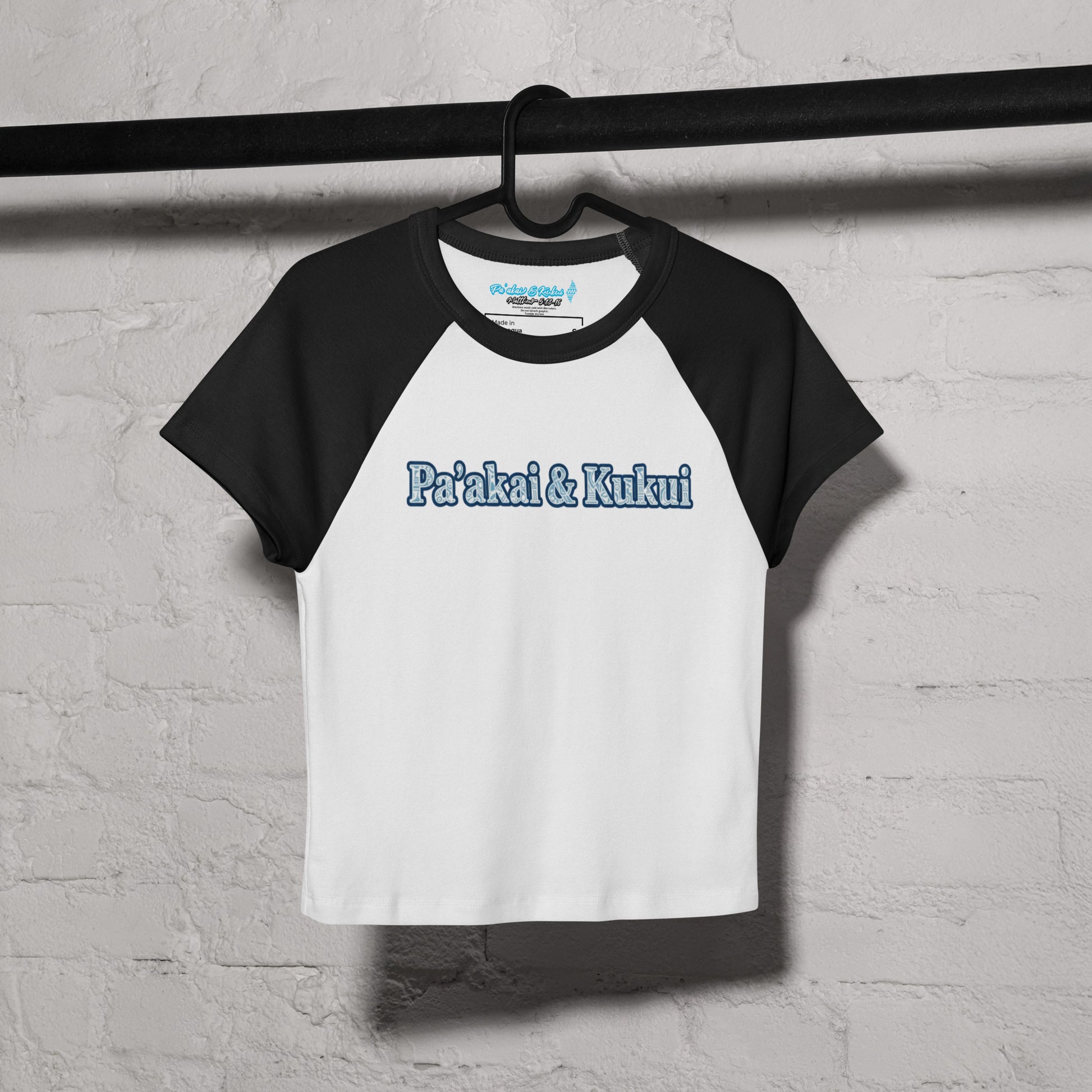 Pa'akai & Kukui Women’s micro rib raglan baby tee T-shirt Pa'akai & Kukui