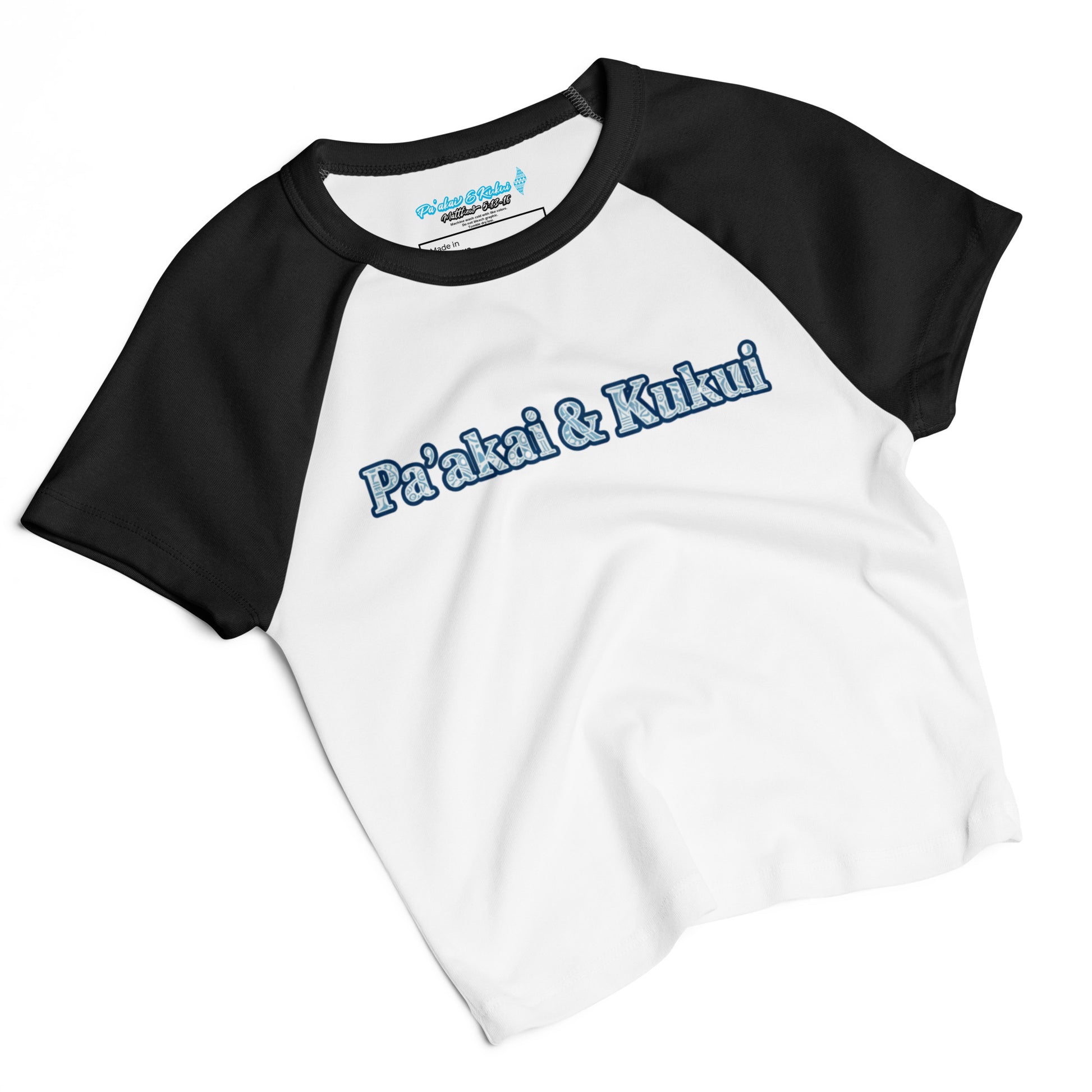 Pa'akai & Kukui Women’s micro rib raglan baby tee T-shirt Pa'akai & Kukui
