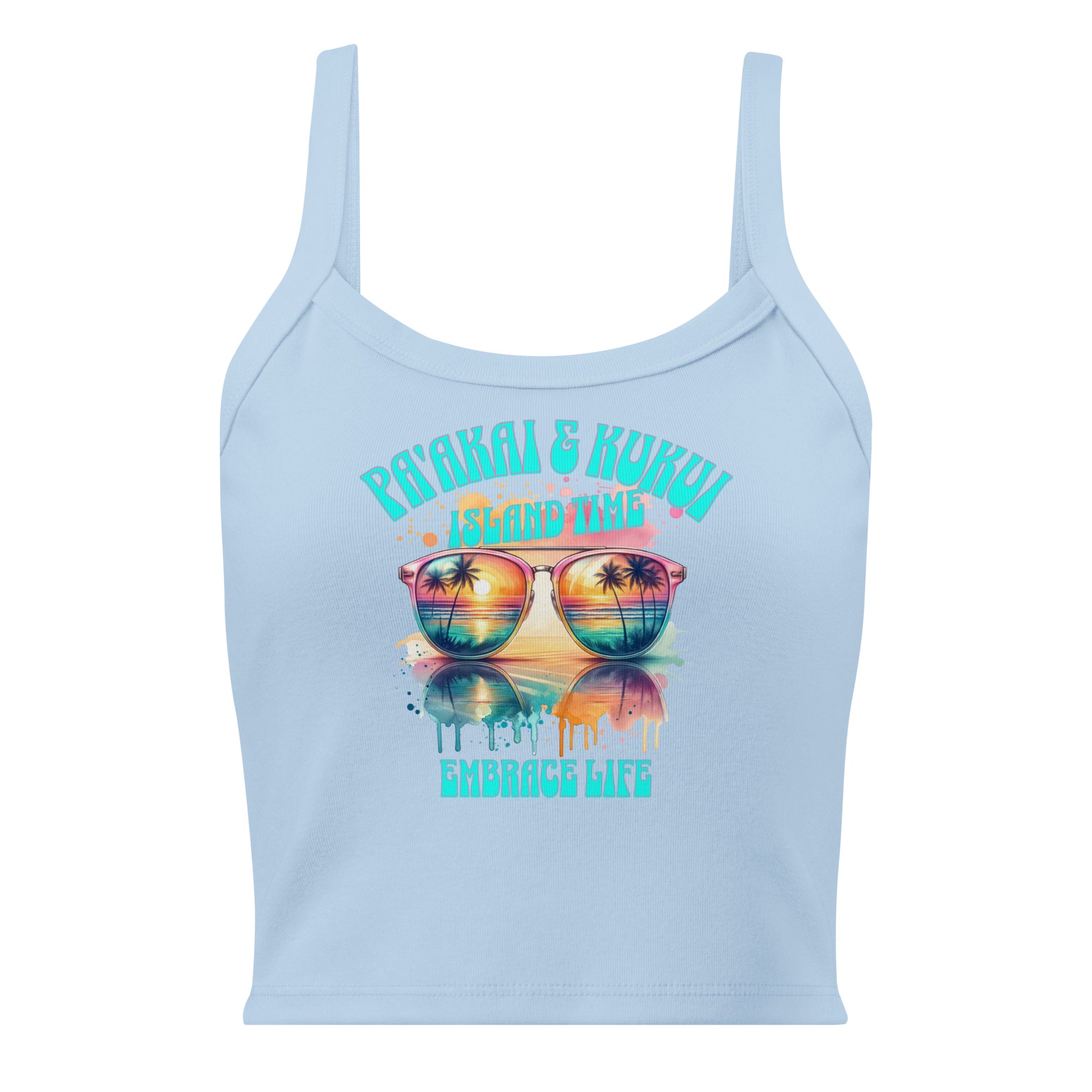 Island Time - Women’s micro-rib tank top Tank Top Pa'akai & Kukui