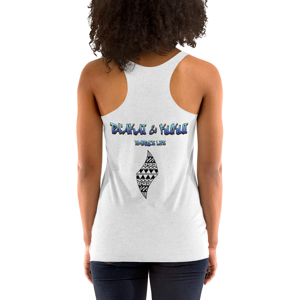 Summer Dream'n Women's Racerback Tank Tank Top Pa'akai & Kukui