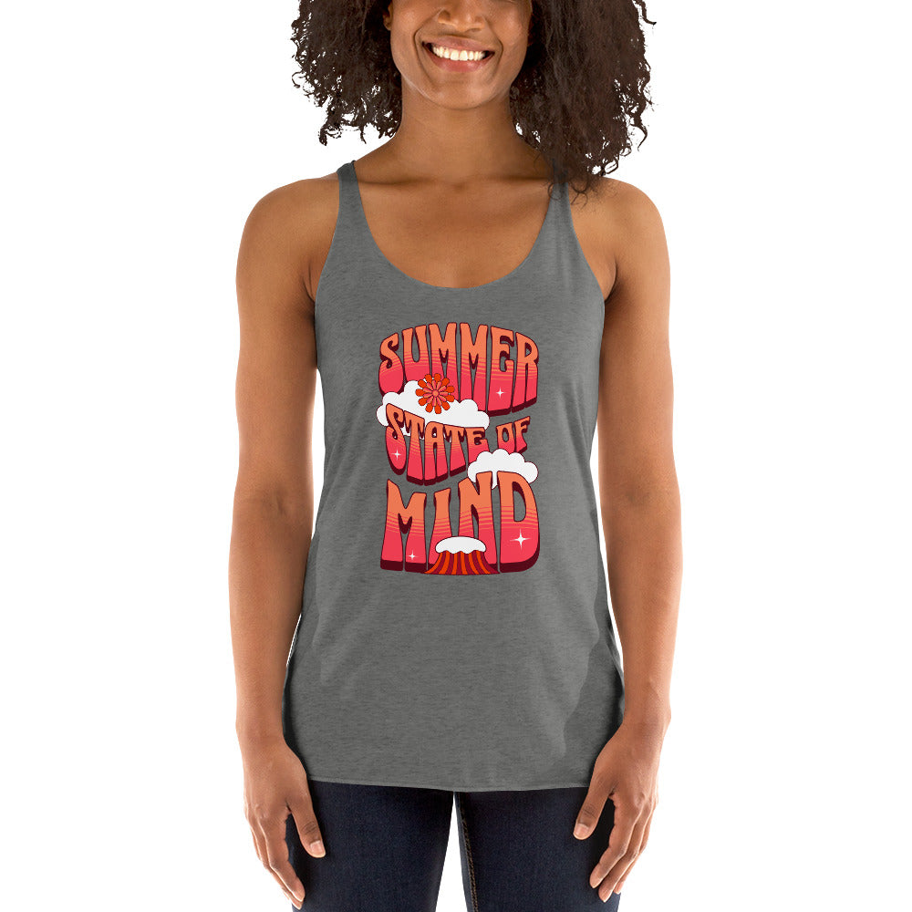 Summer Dream'n Women's Racerback Tank Tank Top Pa'akai & Kukui Premium Heather XS