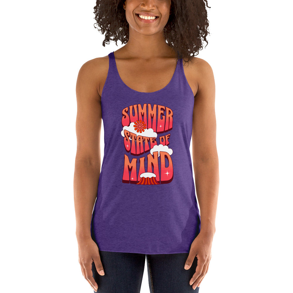 Summer Dream'n Women's Racerback Tank Tank Top Pa'akai & Kukui Purple Rush XS