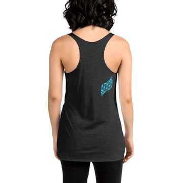 Women's Embrace Life Racerback Tank Tank Top Pa'akai & Kukui Vintage Black XS