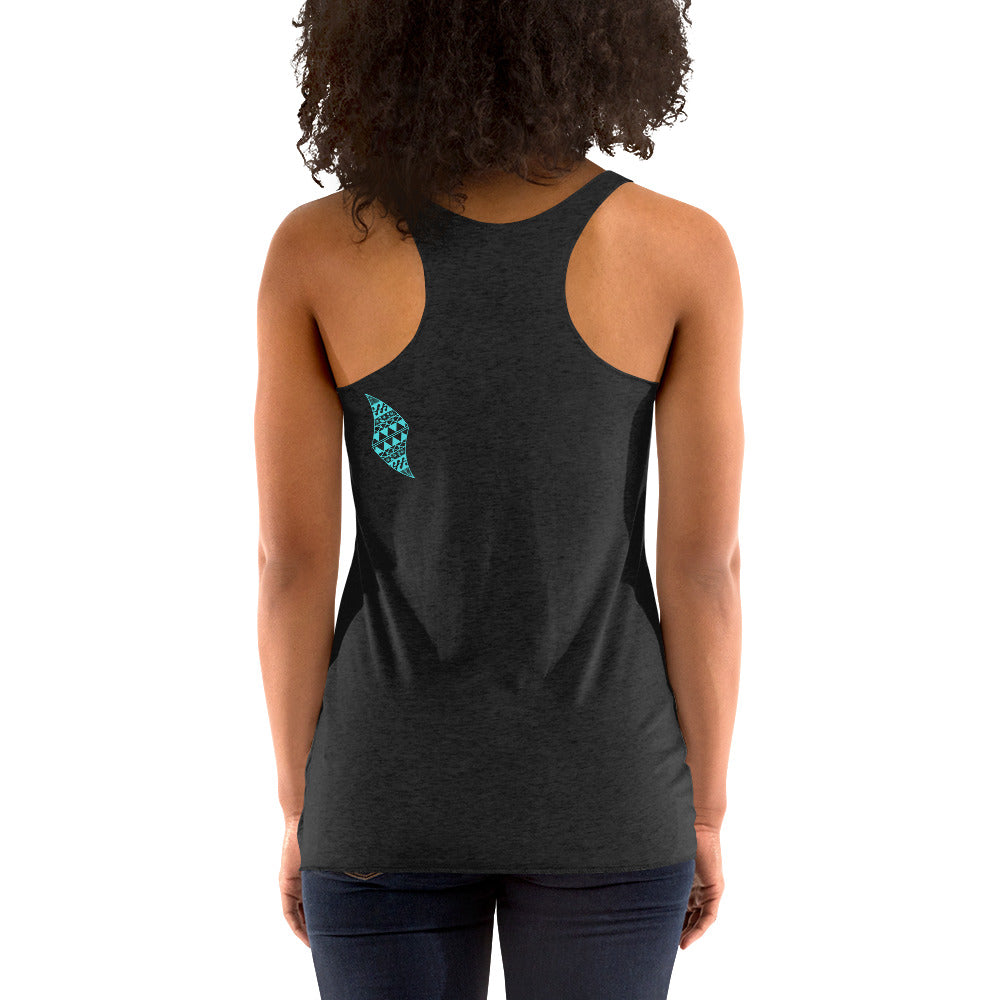 Heʻenalu Chic Racerback Tank-top (Turquoise) Tank Top Pa'akai & Kukui