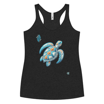Tribal Sea Turtle Women's Racerback Tank