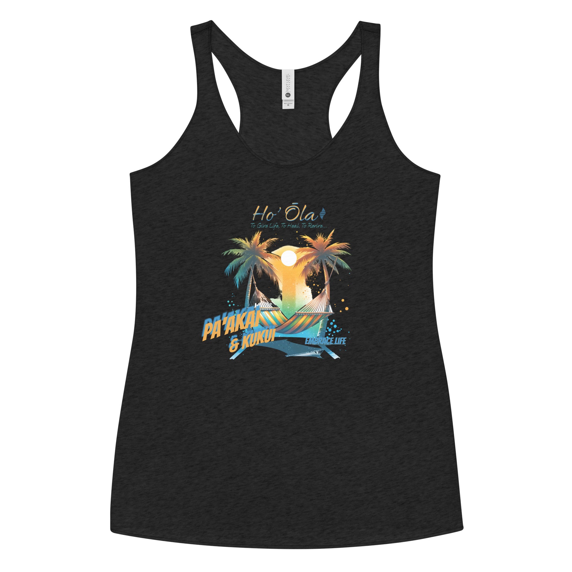 Beach Life Women's Racerback Tank Tank Top Pa'akai & Kukui
