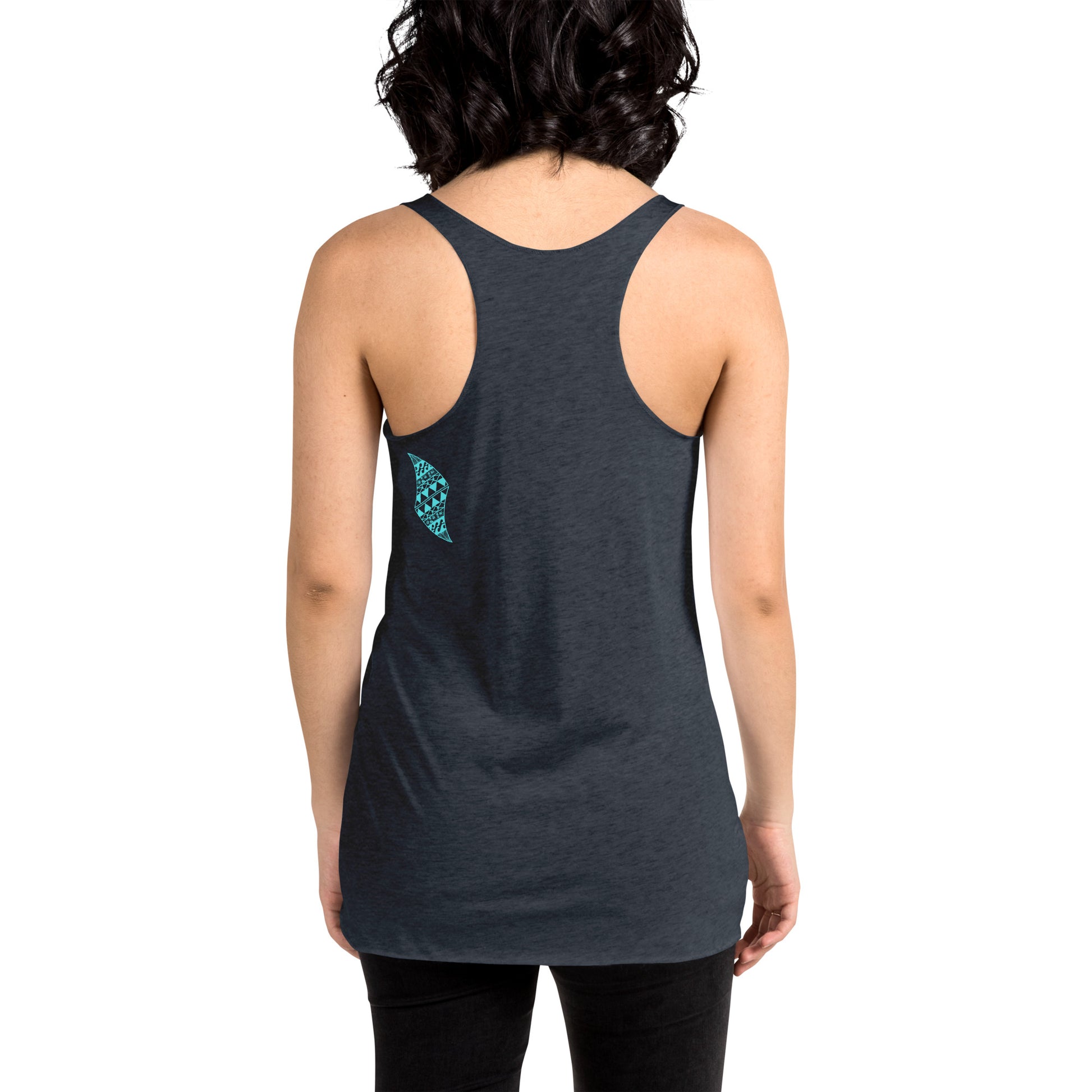 Heʻenalu Chic Racerback Tank-top (Turquoise) Tank Top Pa'akai & Kukui