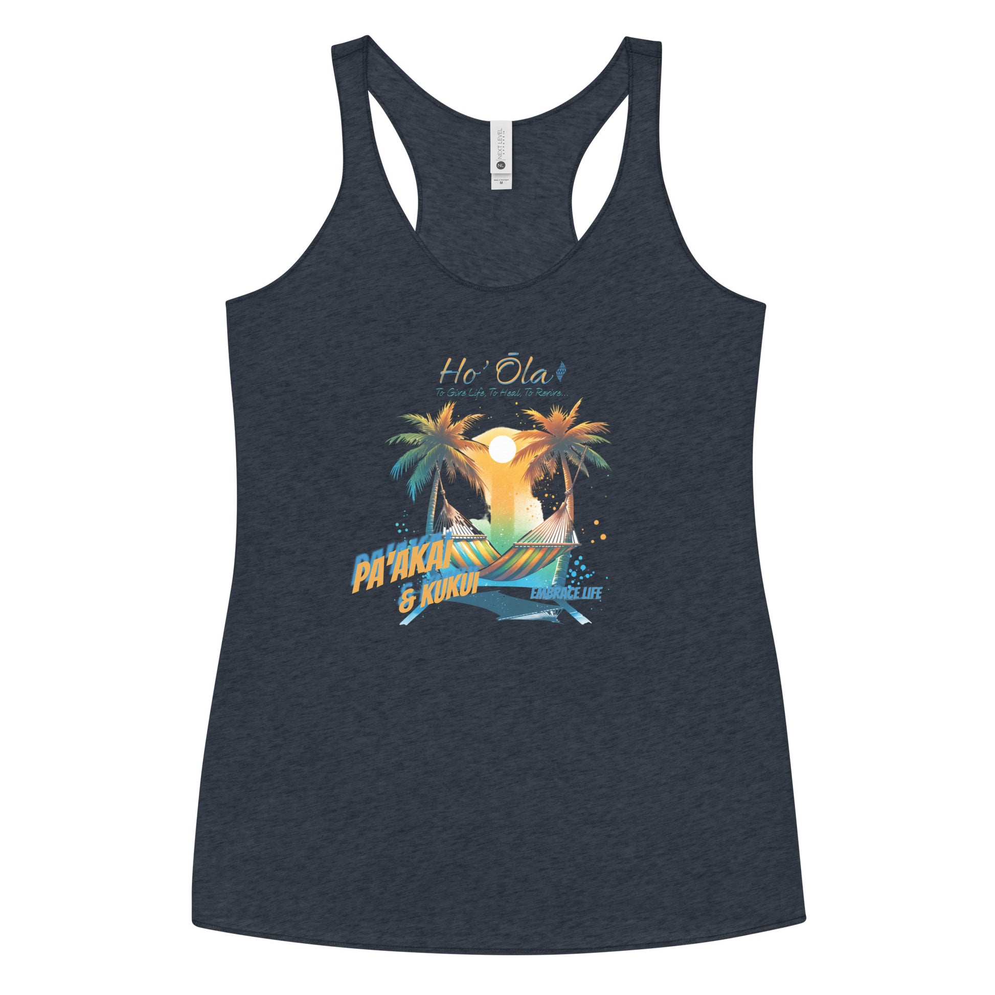 Beach Life Women's Racerback Tank Tank Top Pa'akai & Kukui