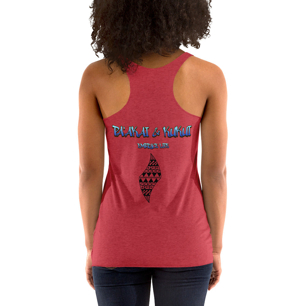 Summer Dream'n Women's Racerback Tank Tank Top Pa'akai & Kukui