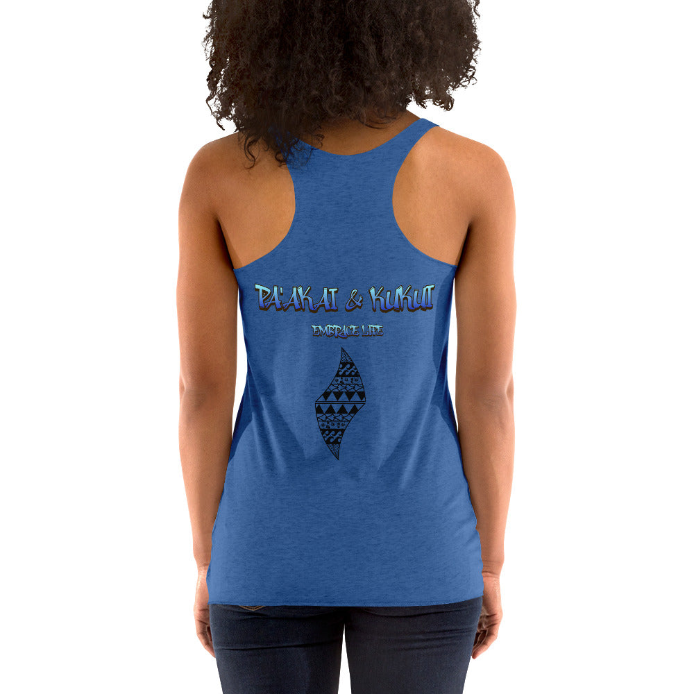 Summer Dream'n Women's Racerback Tank Tank Top Pa'akai & Kukui