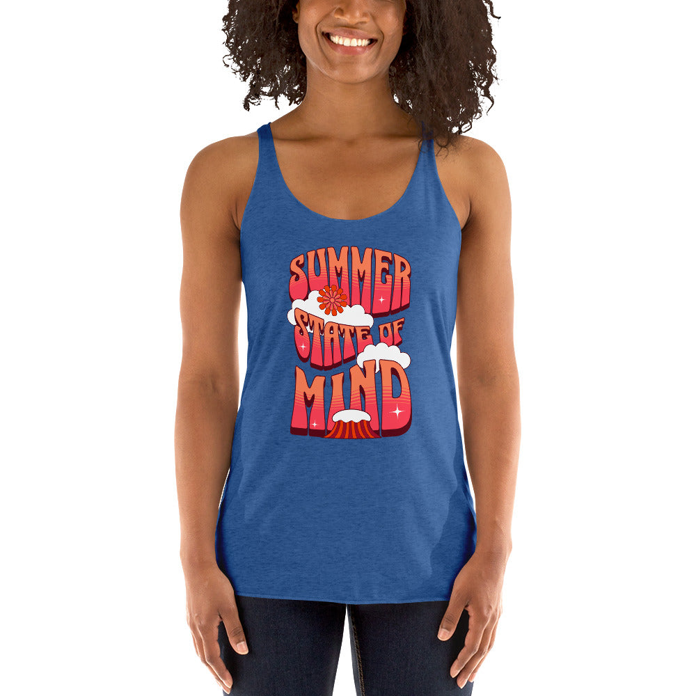 Summer Dream'n Women's Racerback Tank Tank Top Pa'akai & Kukui Vintage Royal XS