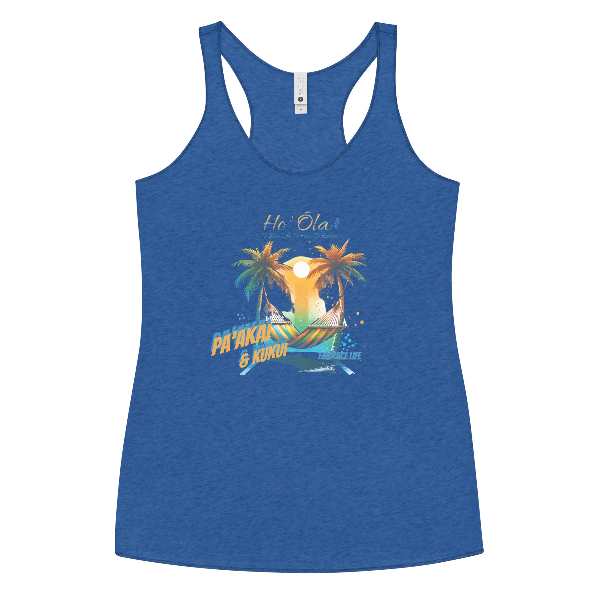 Beach Life Women's Racerback Tank Tank Top Pa'akai & Kukui