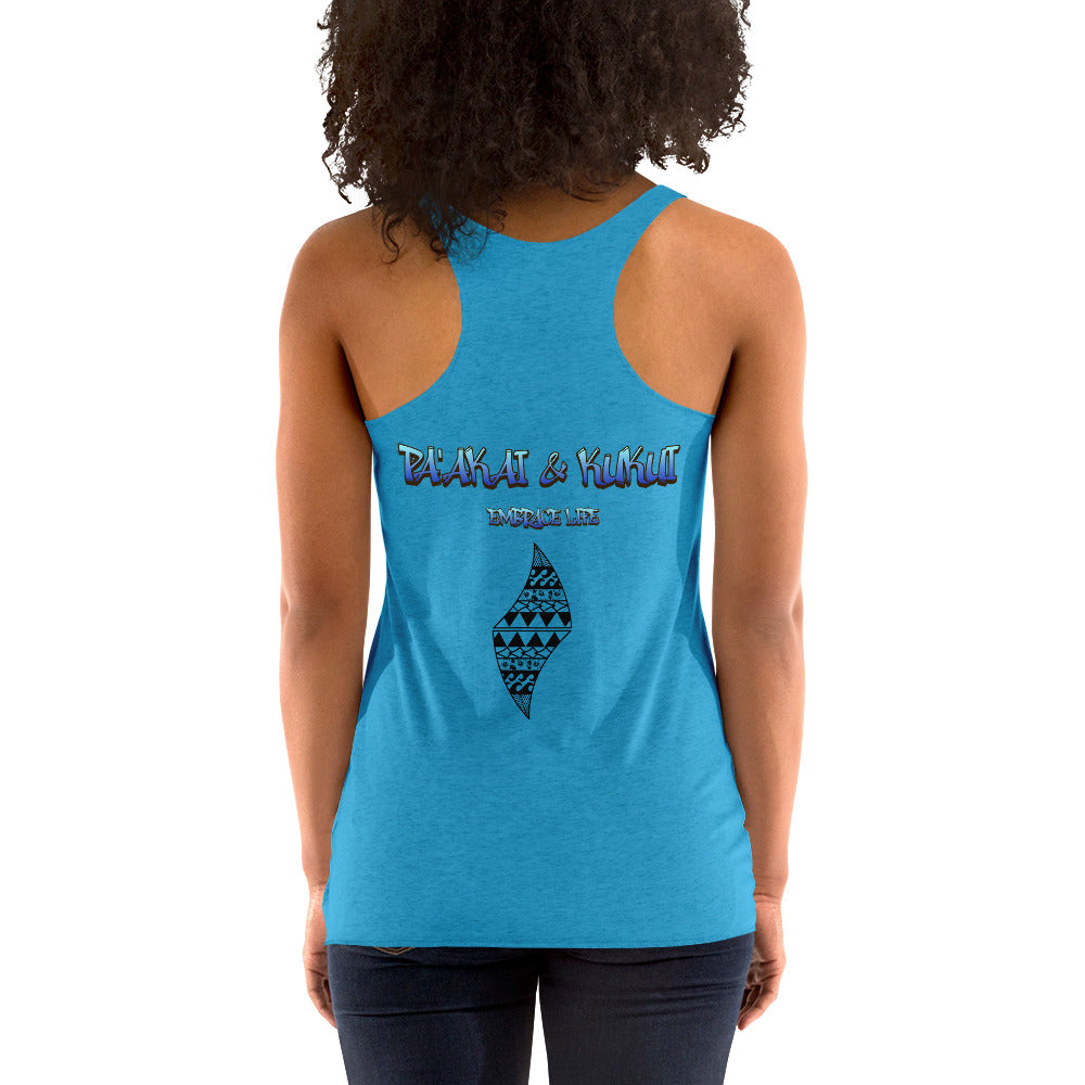 Summer Dream'n Women's Racerback Tank Tank Top Pa'akai & Kukui