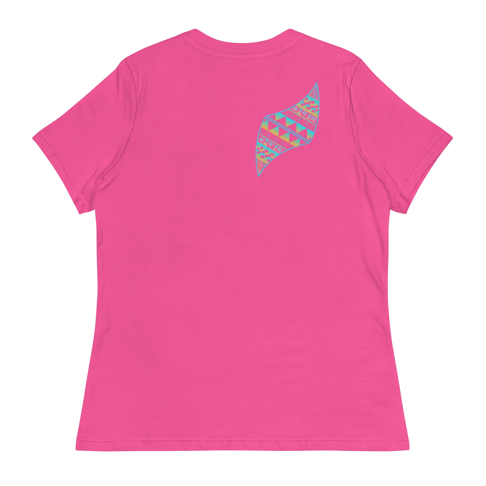 Tribal Naiʻa Women's Hawaiian Relaxed T-Shirt — Polynesian Dolphin Streetwear T-shirt Pa'akai & Kukui