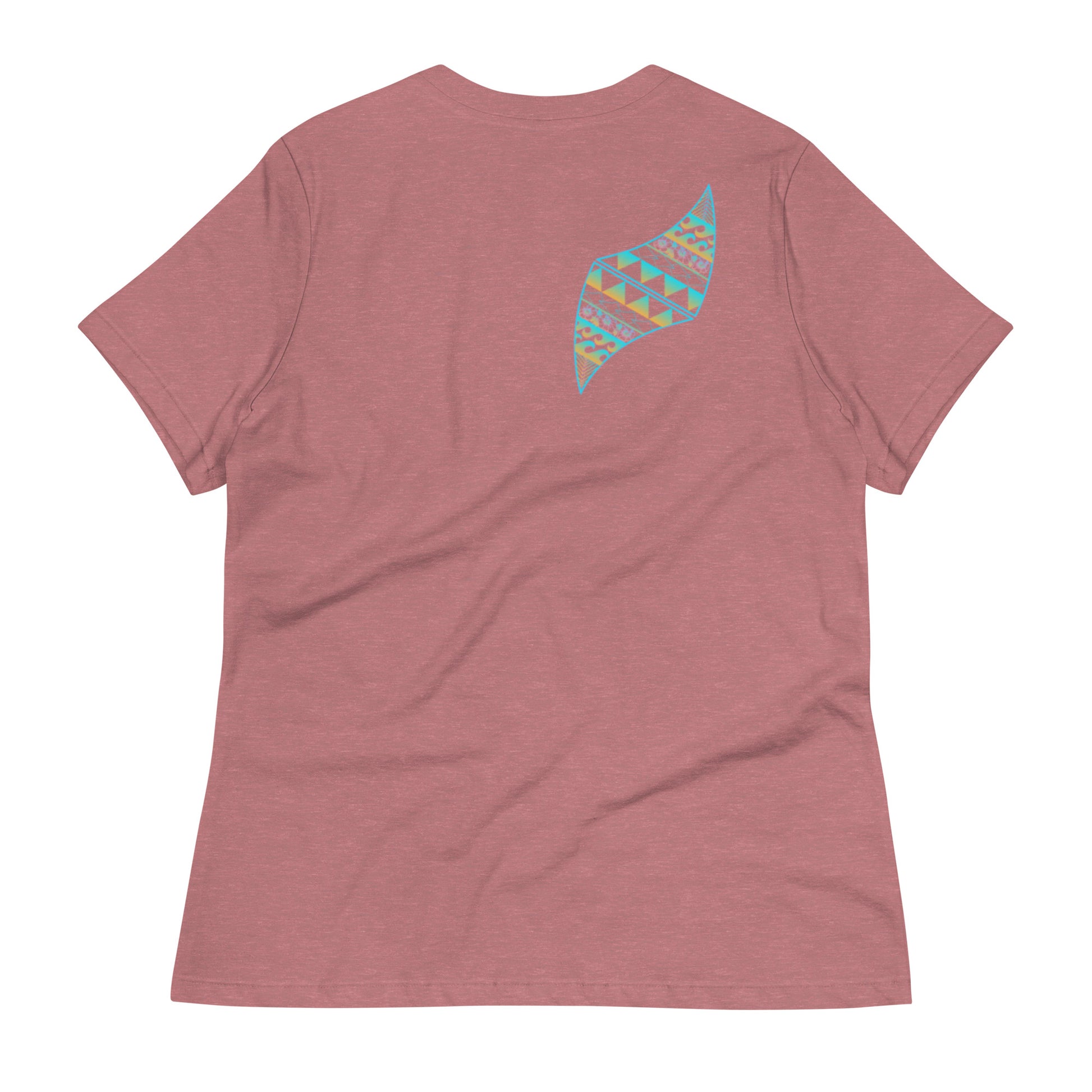 Tribal Naiʻa Women's Hawaiian Relaxed T-Shirt — Polynesian Dolphin Streetwear T-shirt Pa'akai & Kukui