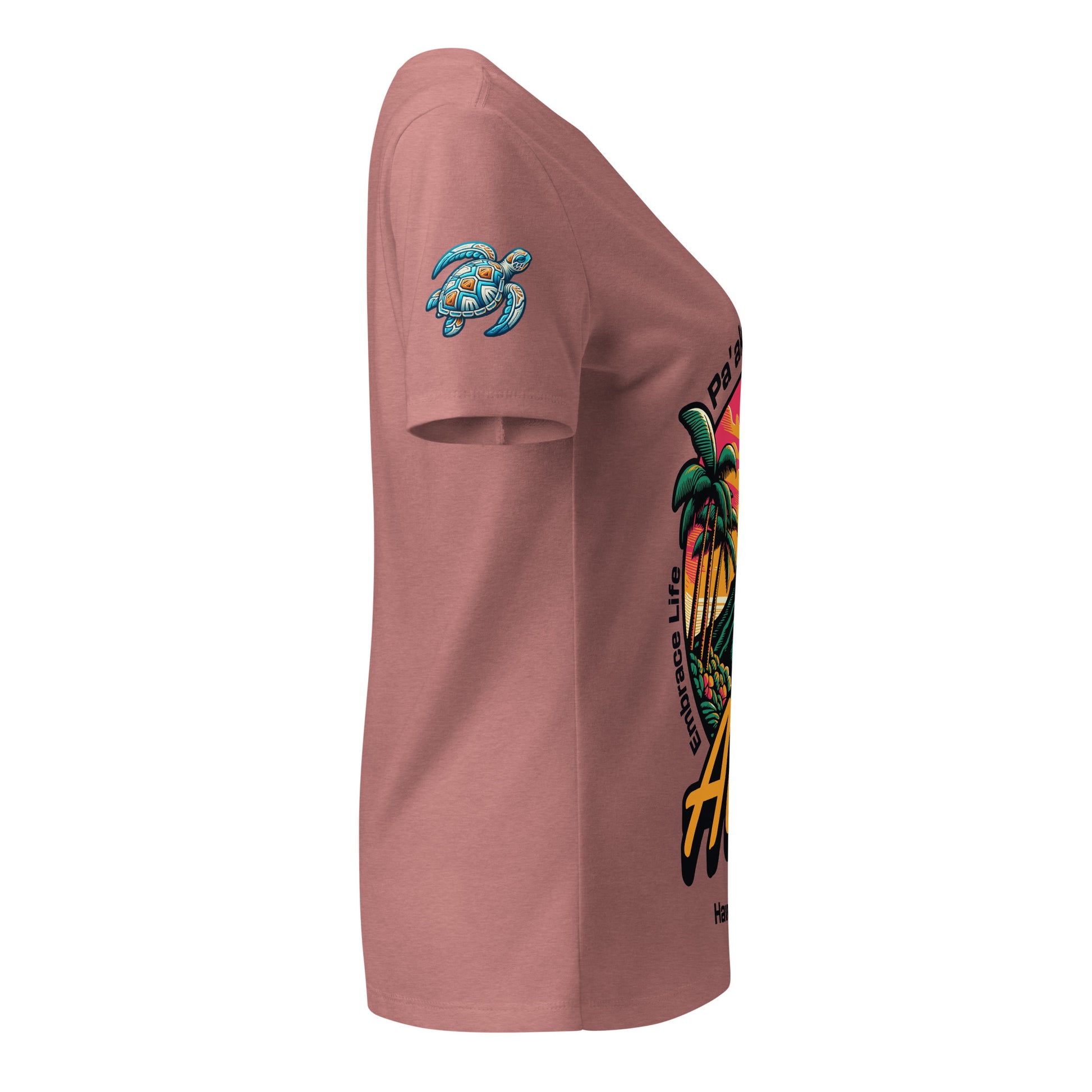 Aloha Vibes - Women’s relaxed v-neck t-shirt V-Neck T-shirt Pa'akai & Kukui