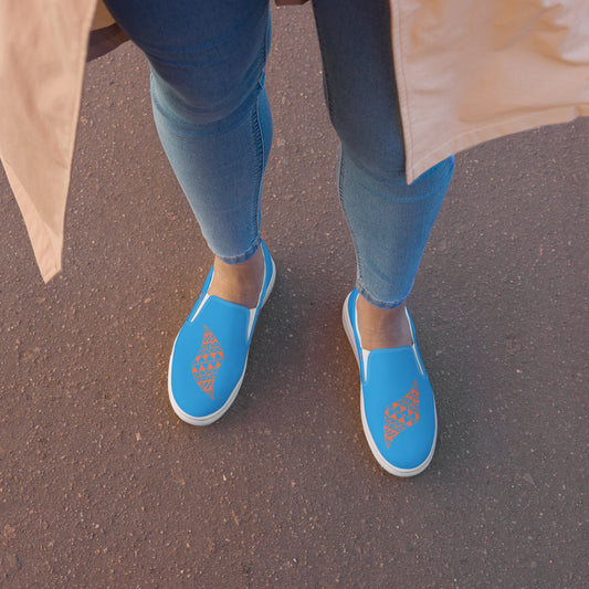 Pa'akai & Kukui Logo - Women’s slip-on canvas shoes