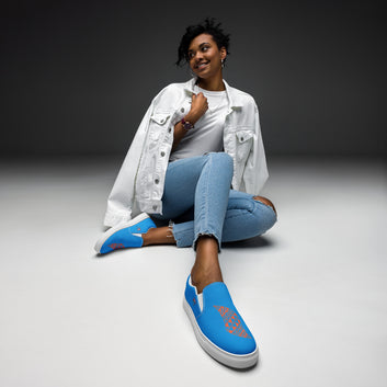Pa'akai & Kukui Logo - Women’s slip-on canvas shoes