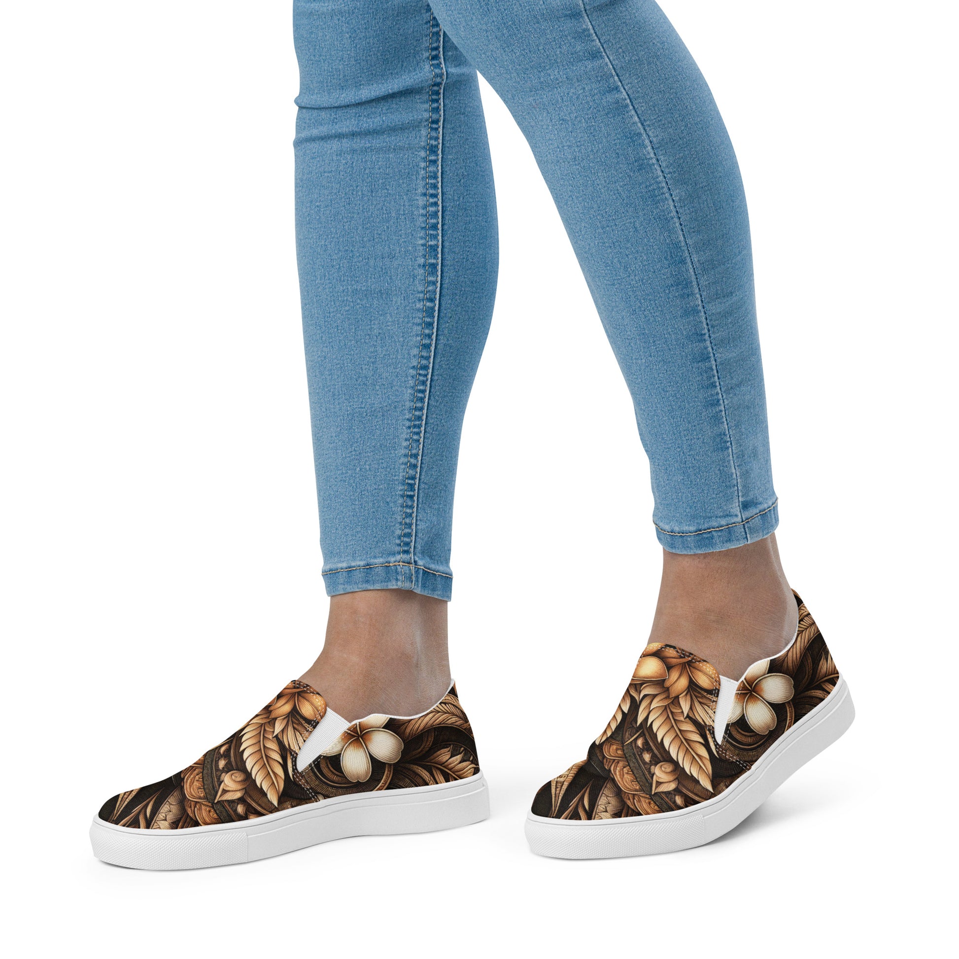 Lū'au 'Ohana Women’s slip-on canvas shoes Women's Slip on canvas shoes Pa'akai & Kukui