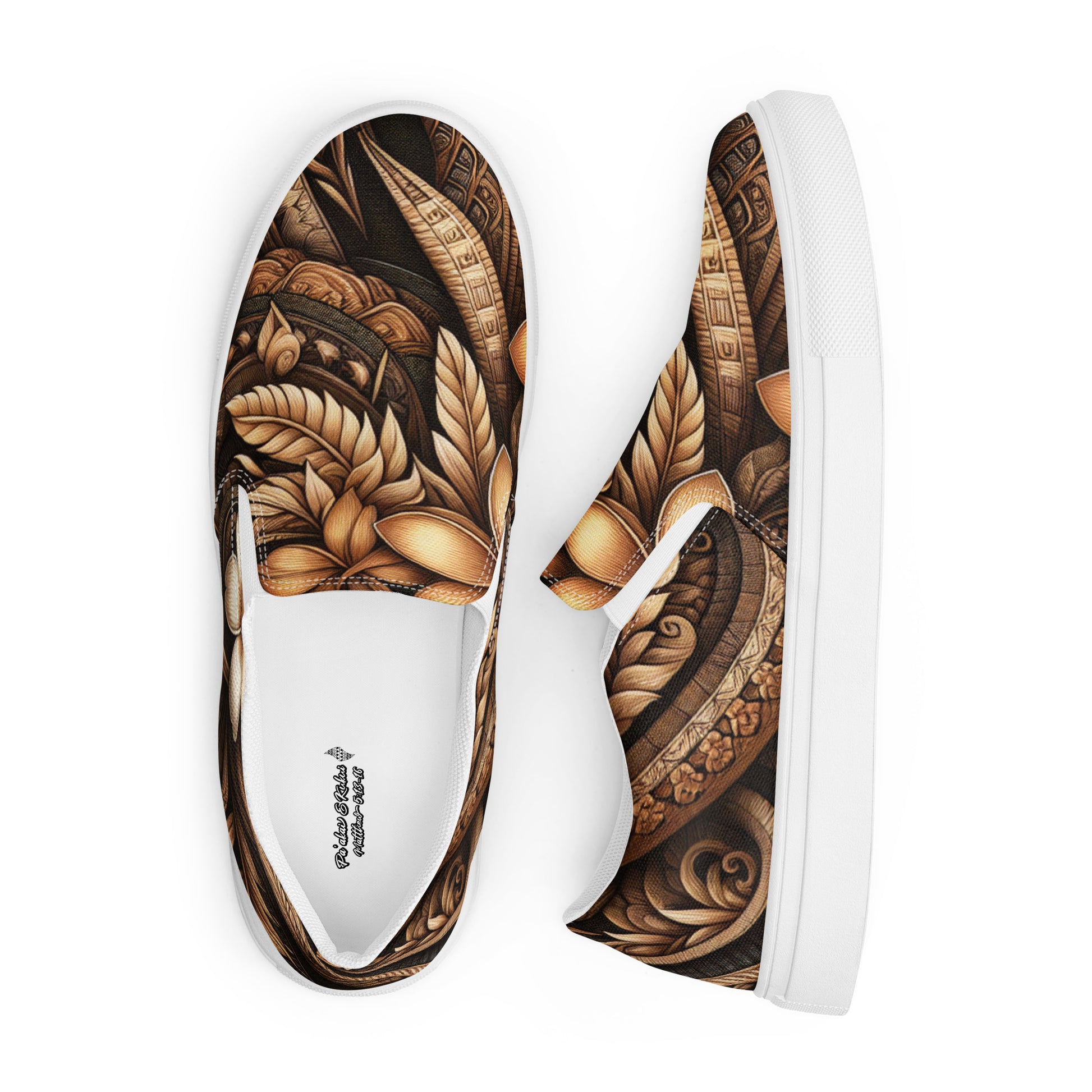 Lū'au 'Ohana Women’s slip-on canvas shoes Women's Slip on canvas shoes Pa'akai & Kukui