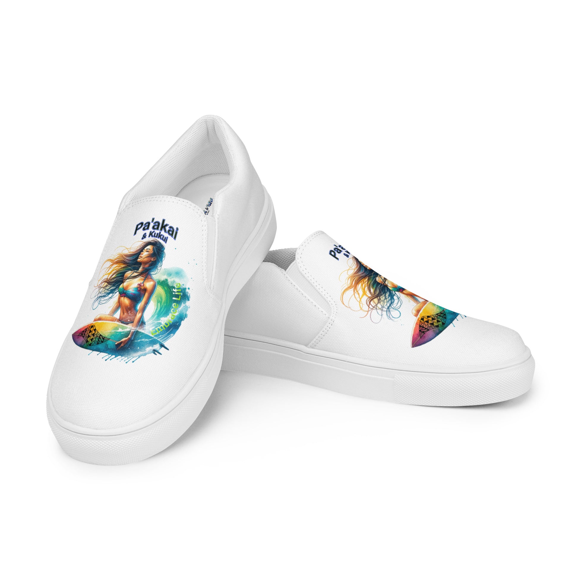Embrace Life Women’s slip-on canvas shoes Women's Slip on canvas shoes Pa'akai & Kukui