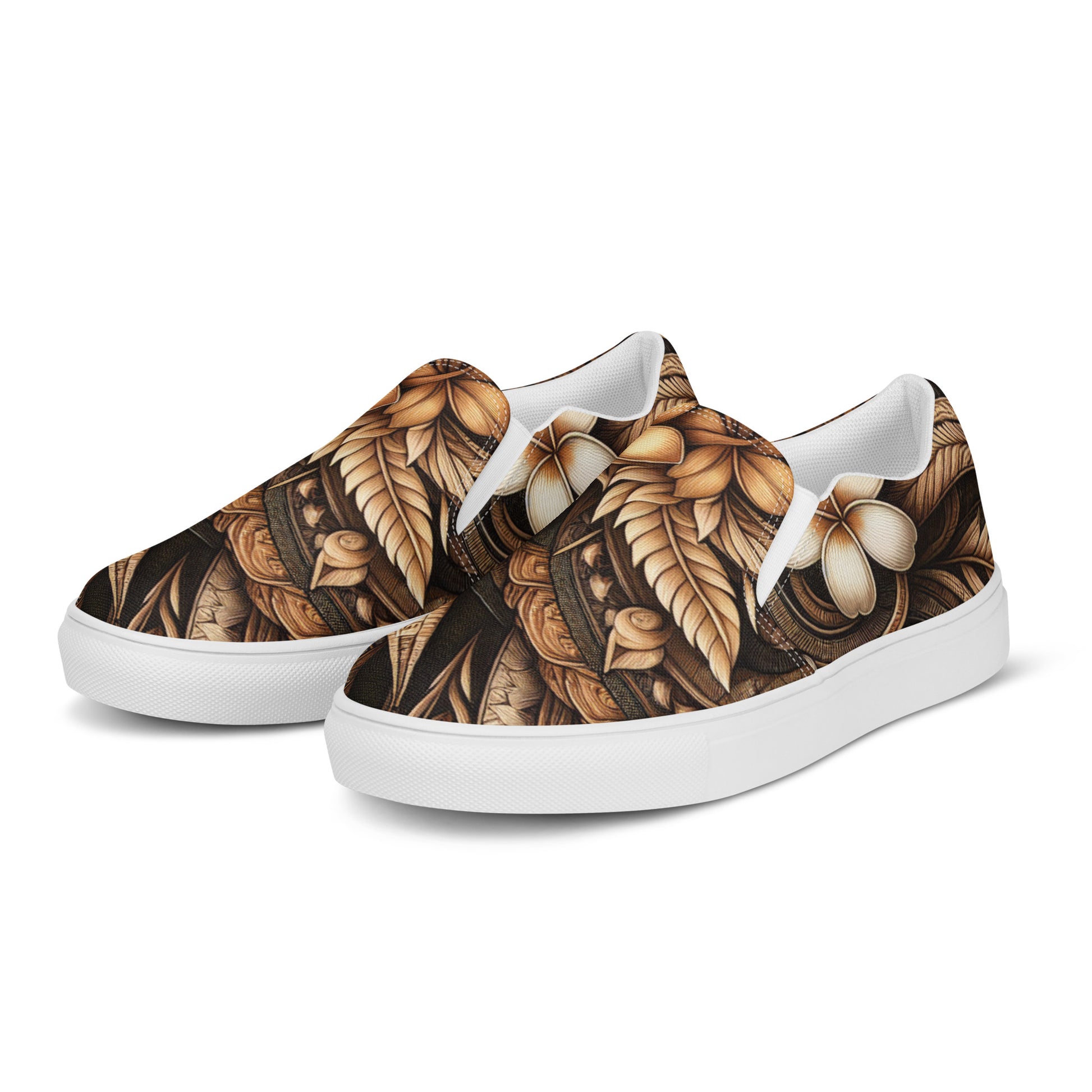Lū'au 'Ohana Women’s slip-on canvas shoes Women's Slip on canvas shoes Pa'akai & Kukui