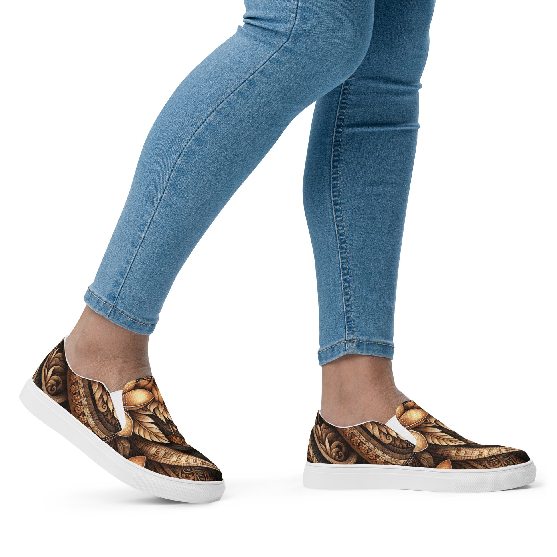 Lū'au 'Ohana Women’s slip-on canvas shoes Women's Slip on canvas shoes Pa'akai & Kukui