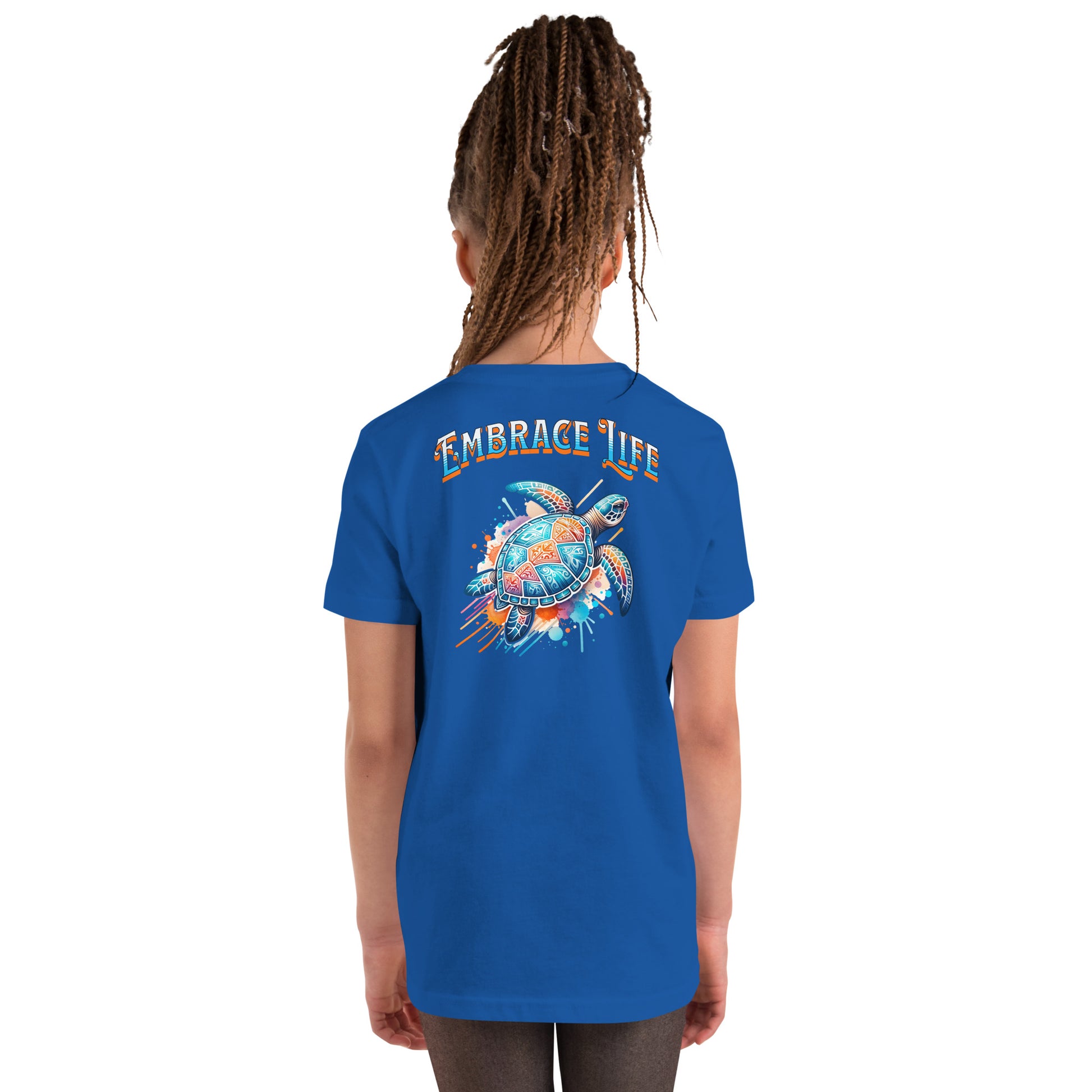 Tribal Sea Turtle - Youth Short Sleeve T-Shirt T-shirt Pa'akai & Kukui